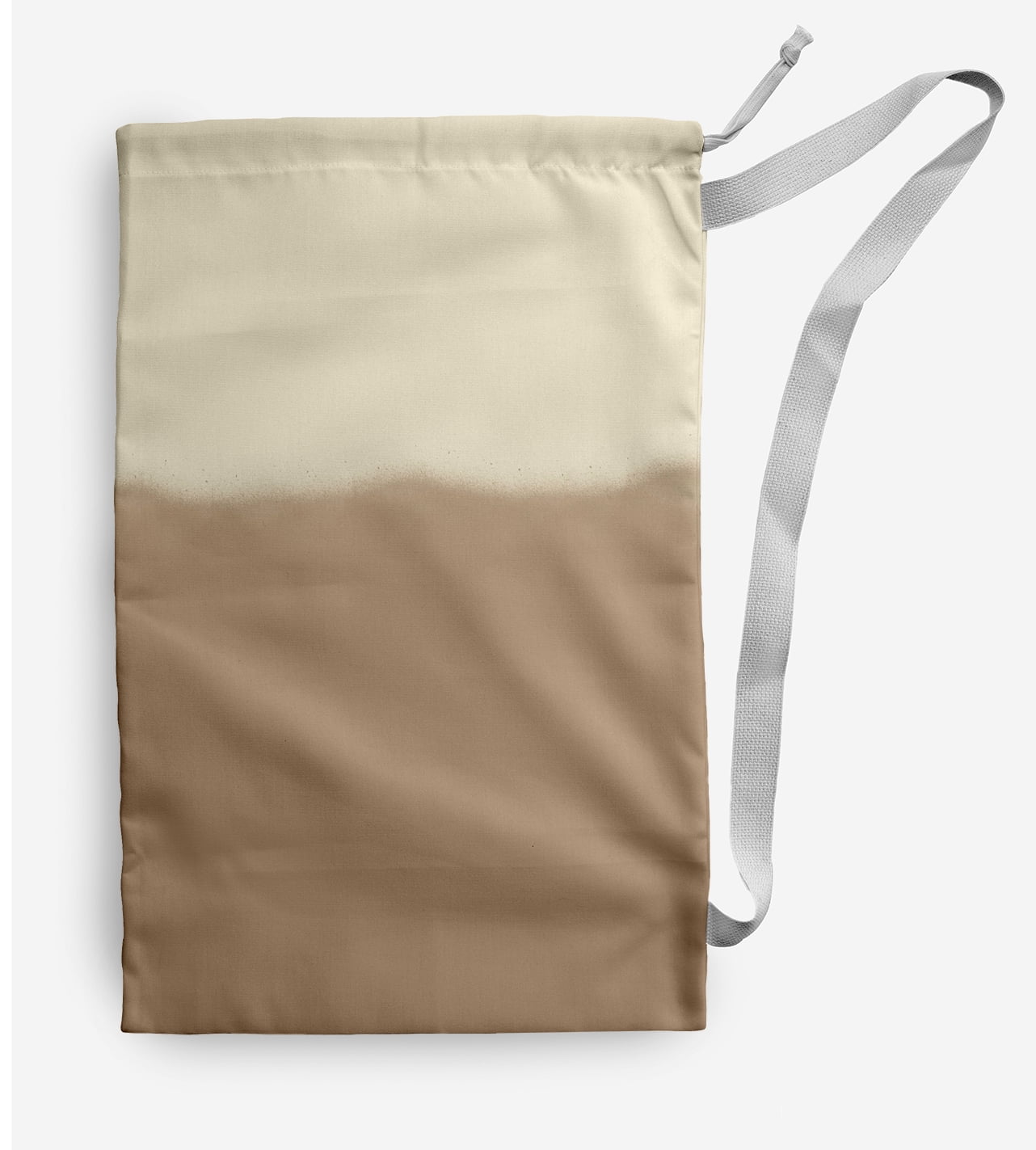 Simply Daisy Dip -Dye 28 x 36 in Taupe Laundry Bag