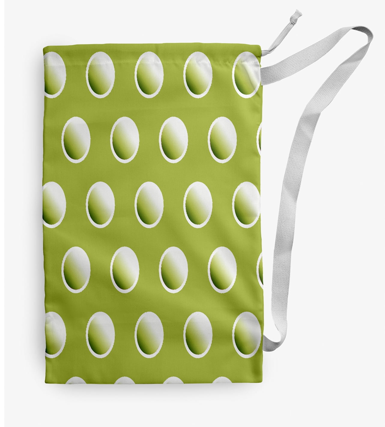 Simply Daisy Dip Dye Dots 18 x 29 inch Green Laundry Bag