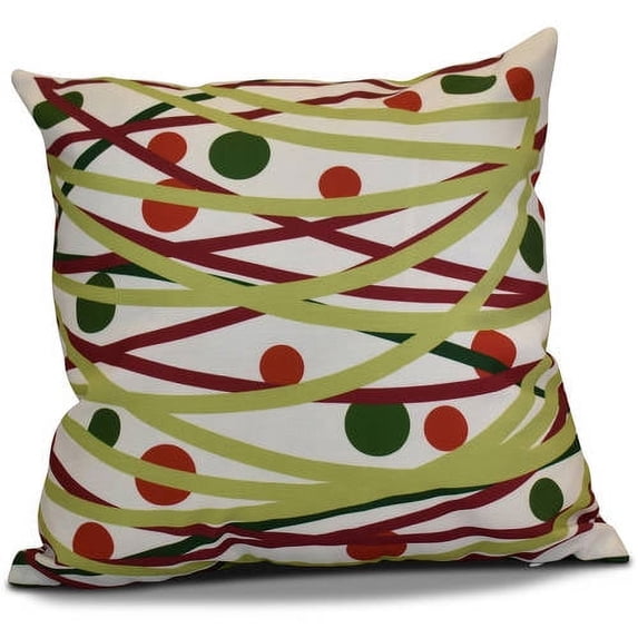 Simply Daisy Doodle Decorations Geometric Print Outdoor Pillow