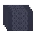 thumbnail image 1 of Simply Daisy Dotted Focus 18 x 14 Inch Blue Geometric Print Placemat (Set of 4), 1 of 2