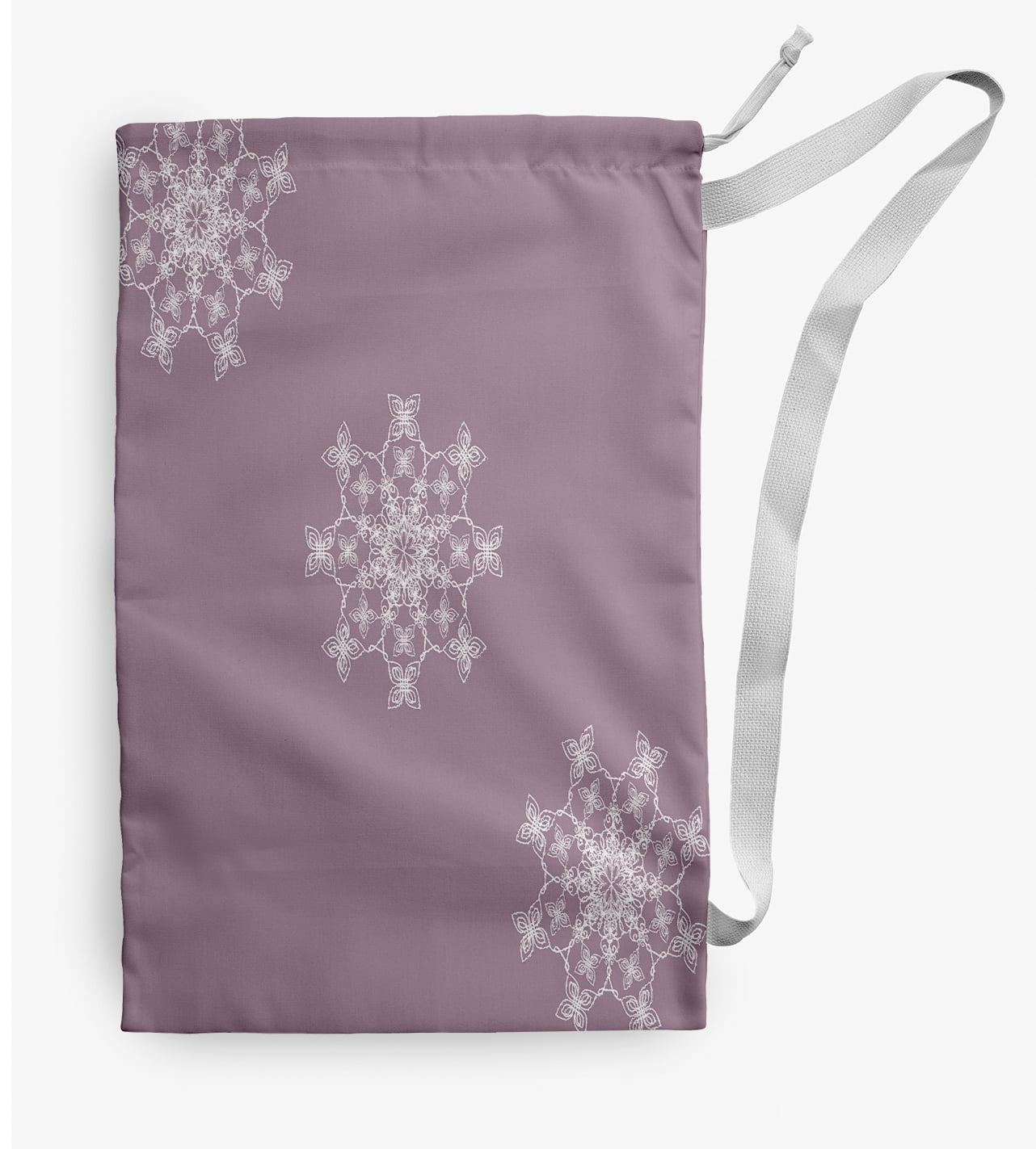 Simply Daisy Falling Snow 28 x 36 in Purple Laundry Bag