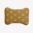 thumbnail image 1 of Simply Daisy Feather Pattern Bone Shape Pet Feeding Mat for Dogs, 1 of 3