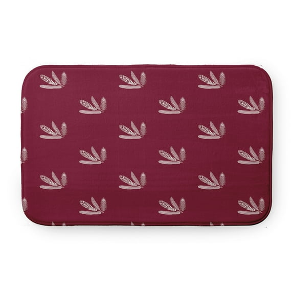 Simply Daisy Feather Pattern Pet Feeding Mat for Dogs and Cats