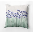 thumbnail image 1 of Simply Daisy Field of Pansies Outdoor Pillow, Blue/Purple/Green/White, 14 in x 20 in, 1 of 5