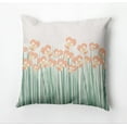 thumbnail image 1 of Simply Daisy Field of Pansies Outdoor Pillow, White/Orange/Green, 20 in x 20 in, 1 of 5