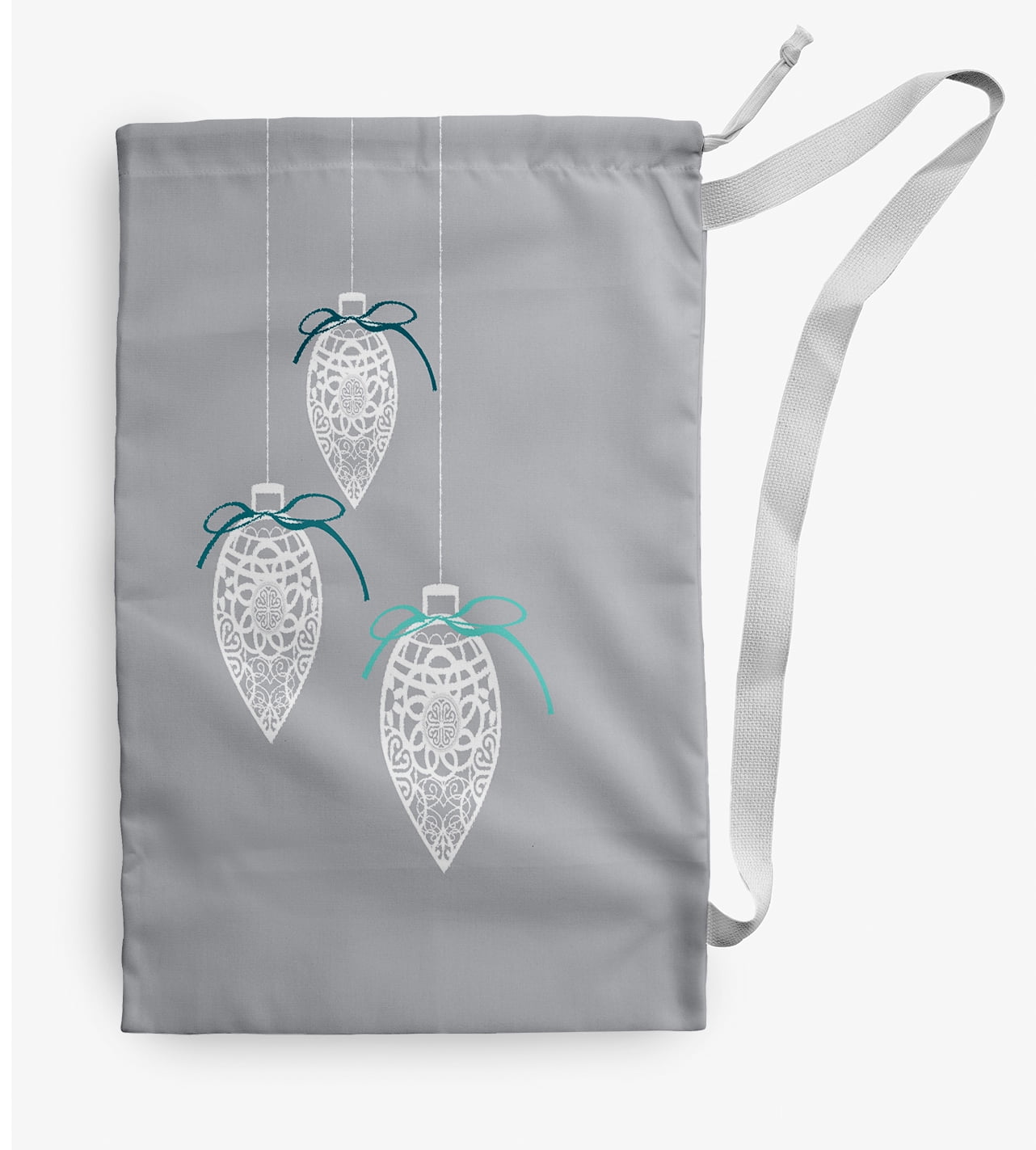 Simply Daisy Filagree Ornaments 28 x 36 inch Grey Laundry Bag