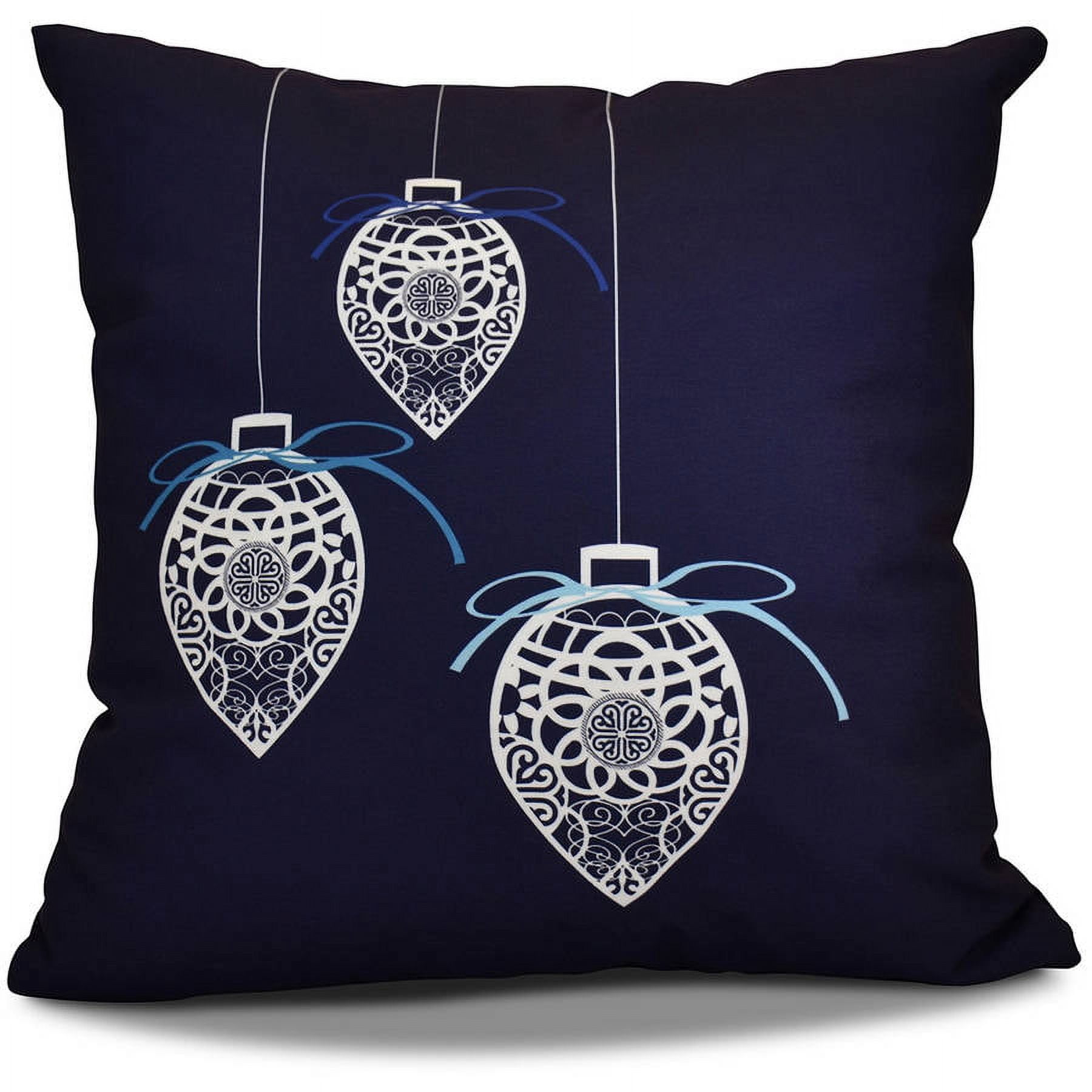 Simply Daisy Filagree Ornaments Geometric Print Outdoor Pillow