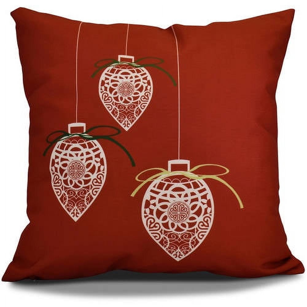 Simply Daisy Filagree Ornaments Geometric Print Outdoor Pillow