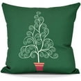 thumbnail image 1 of Simply Daisy, Filigree Tree, Geometric Print Outdoor Pillow, 1 of 2