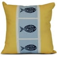 thumbnail image 1 of Simply Daisy, Fish Chips, Animal Print Outdoor Pillow, 1 of 2