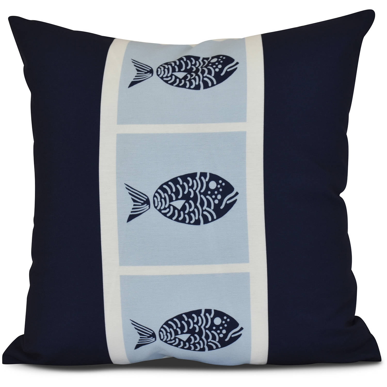 Simply Daisy, Fish Chips, Animal Print Pillow