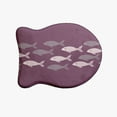 thumbnail image 1 of Simply Daisy Fish Line Fish Shape Pet Feeding Mat for Cats, 1 of 3