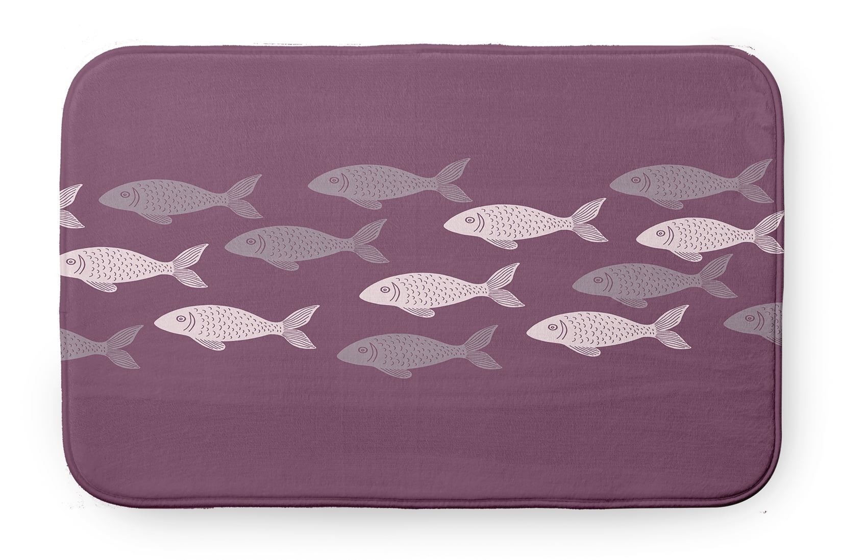 Simply Daisy Fish Line Pet Feeding Mat for Dogs and Cats
