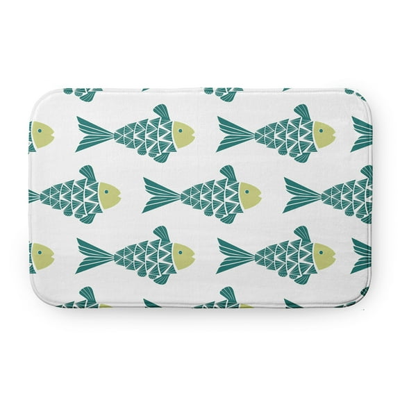 Simply Daisy Fish Tales Pet Feeding Mat for Dogs and Cats