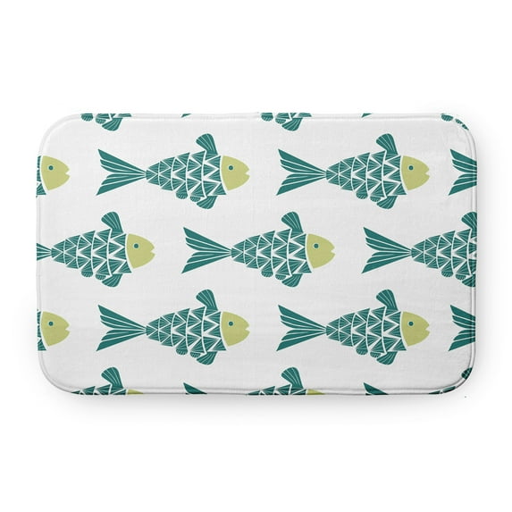 Simply Daisy Fish Tales Pet Feeding Mat for Dogs and Cats