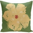thumbnail image 1 of Simply Daisy Floral Print Decorative Pillow, 16" x 16", Yellow on Green, 1 of 1