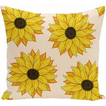 Simply Daisy Floral Print Decorative Pillow, 16" x 16"
