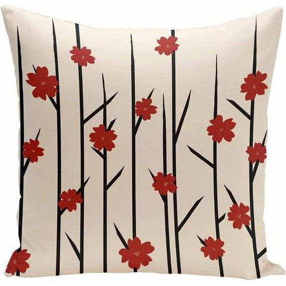 Simply Daisy Floral Print Decorative Pillow, 16" x 16"