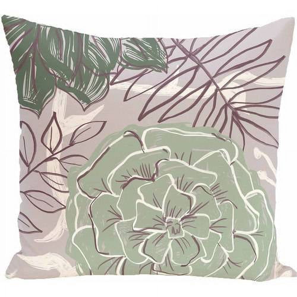 Simply Daisy Floral Print Decorative Pillow, 16" x 16"