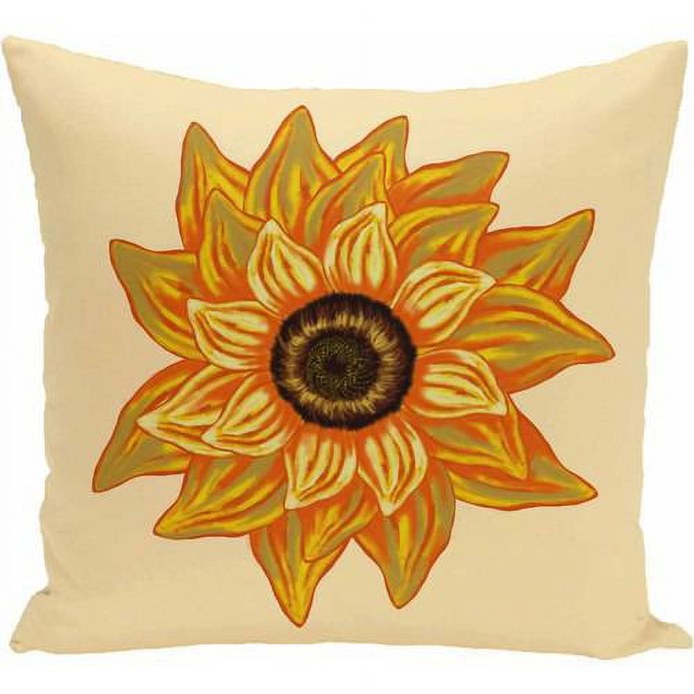 Simply Daisy Floral Print Decorative Pillow, 16" x 16"