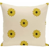 Simply Daisy Floral Print Decorative Pillow, 16" x 16"