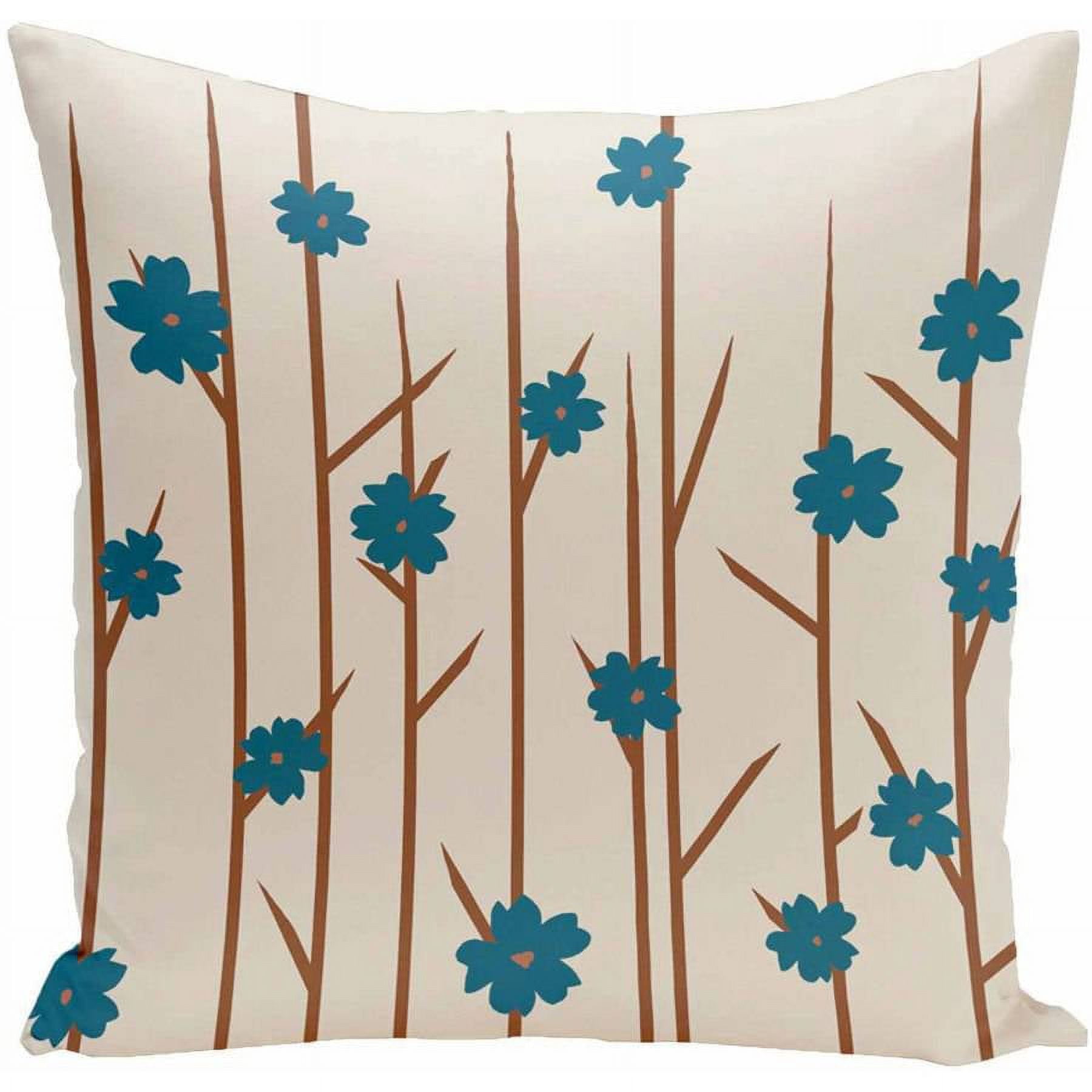Simply Daisy Floral Print Decorative Pillow, 16" x 16"
