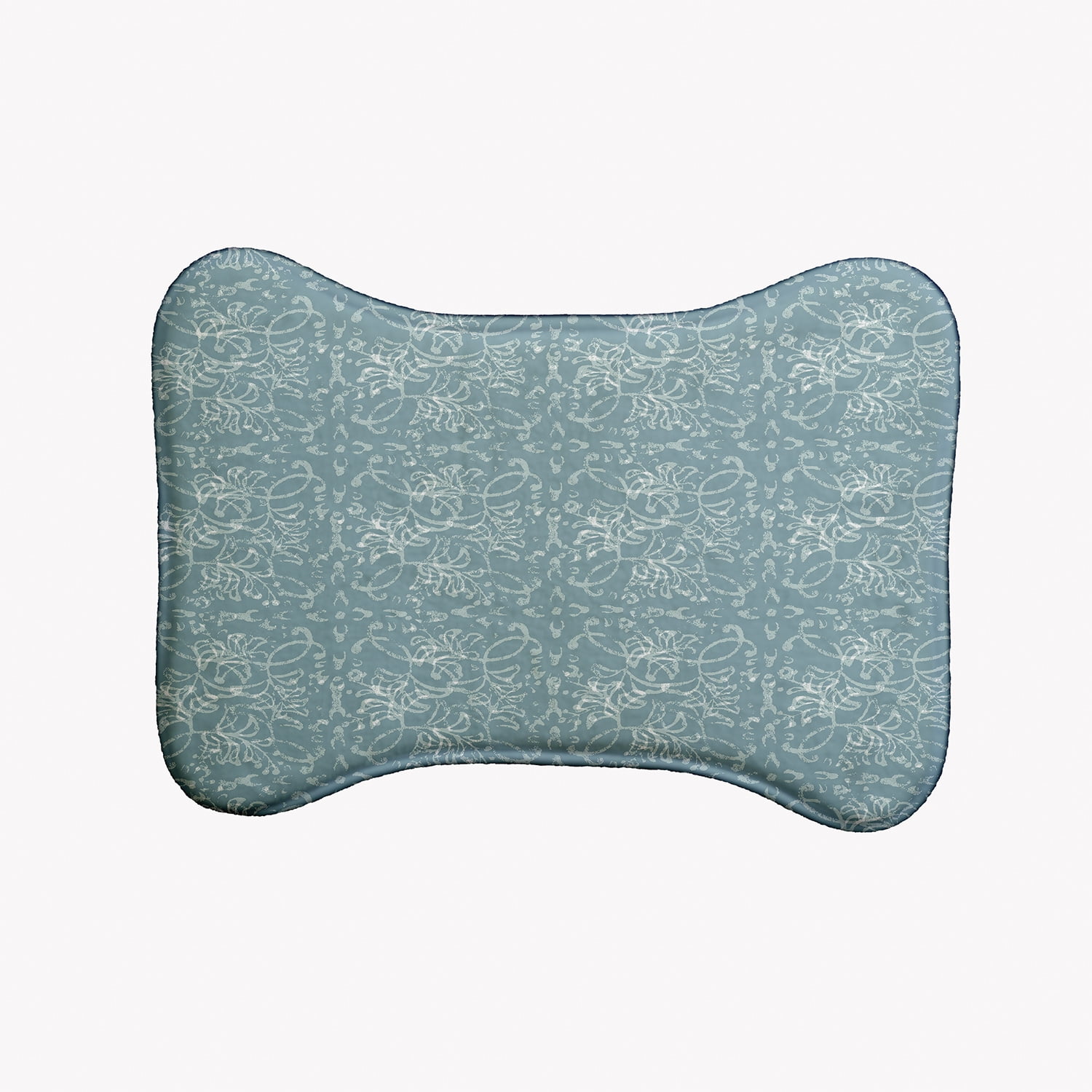 Simply Daisy Floral Tangle Bone Shape Pet Feeding Mat for Dogs