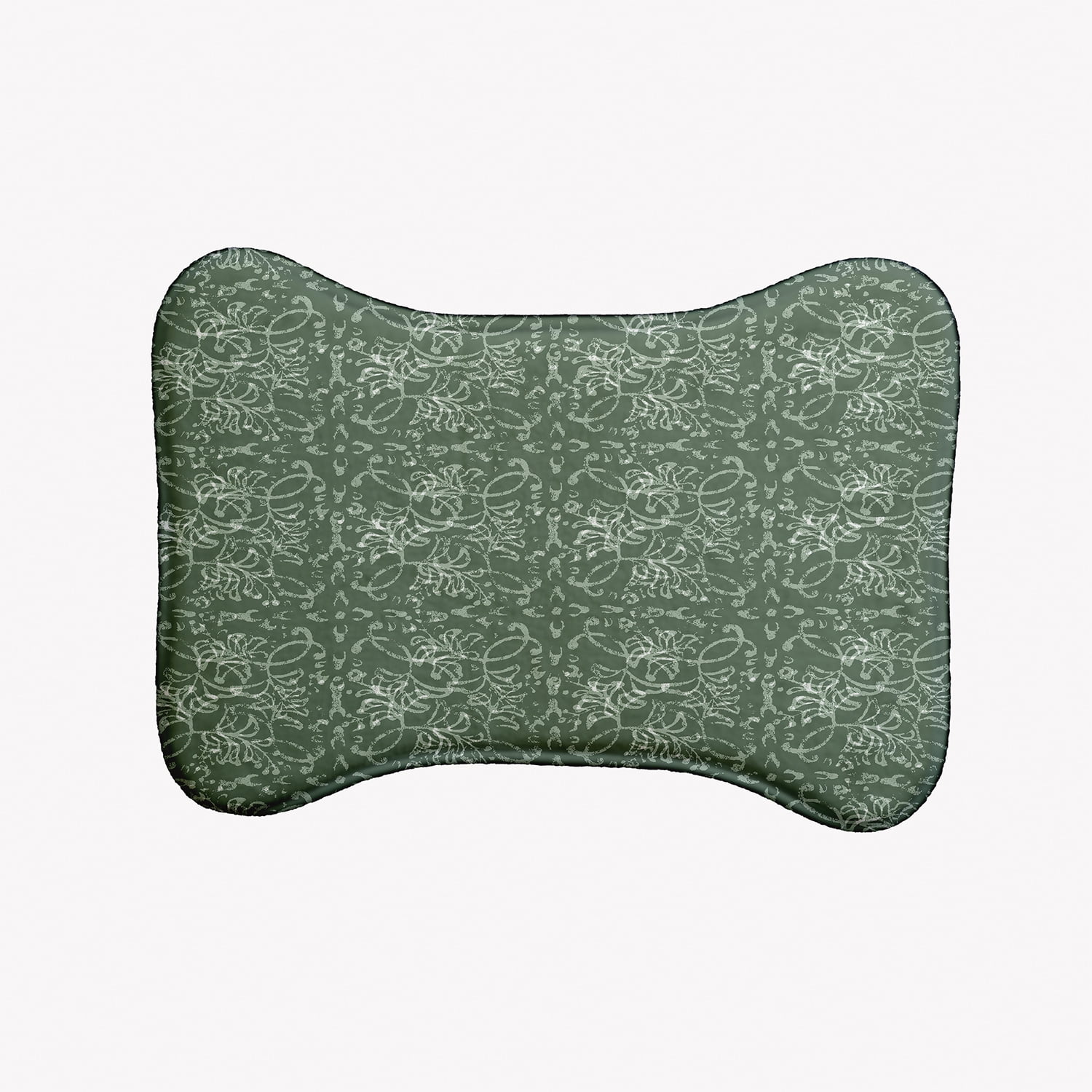Simply Daisy Floral Tangle Bone Shape Pet Feeding Mat for Dogs