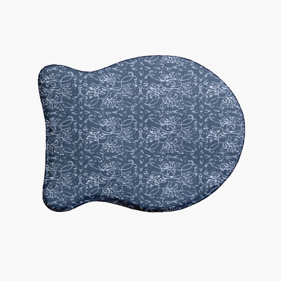 Simply Daisy Floral Tangle Fish Shape Pet Feeding Mat for Cats