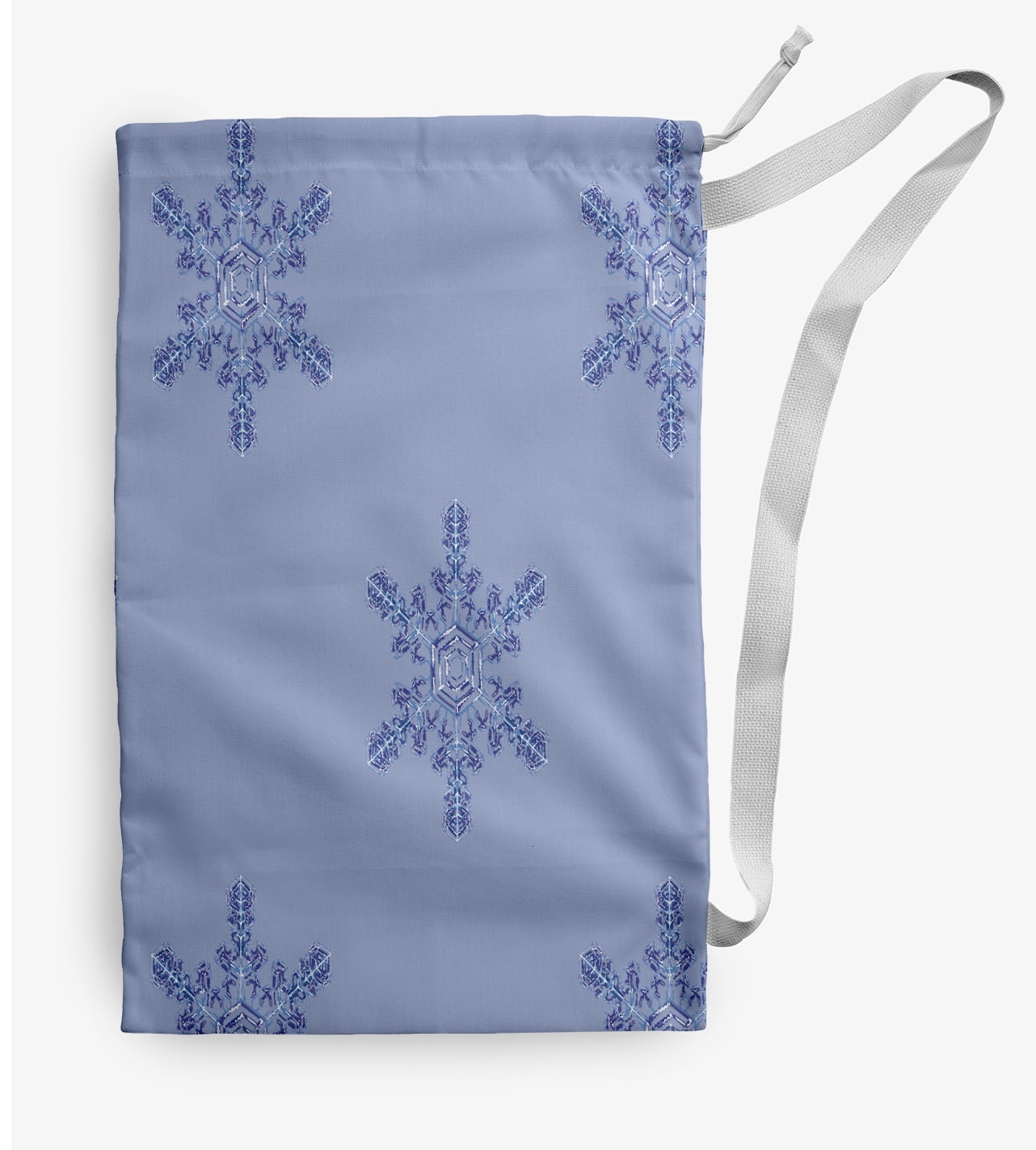 Simply Daisy Flurries 18 x 29 in Blue Laundry Bag