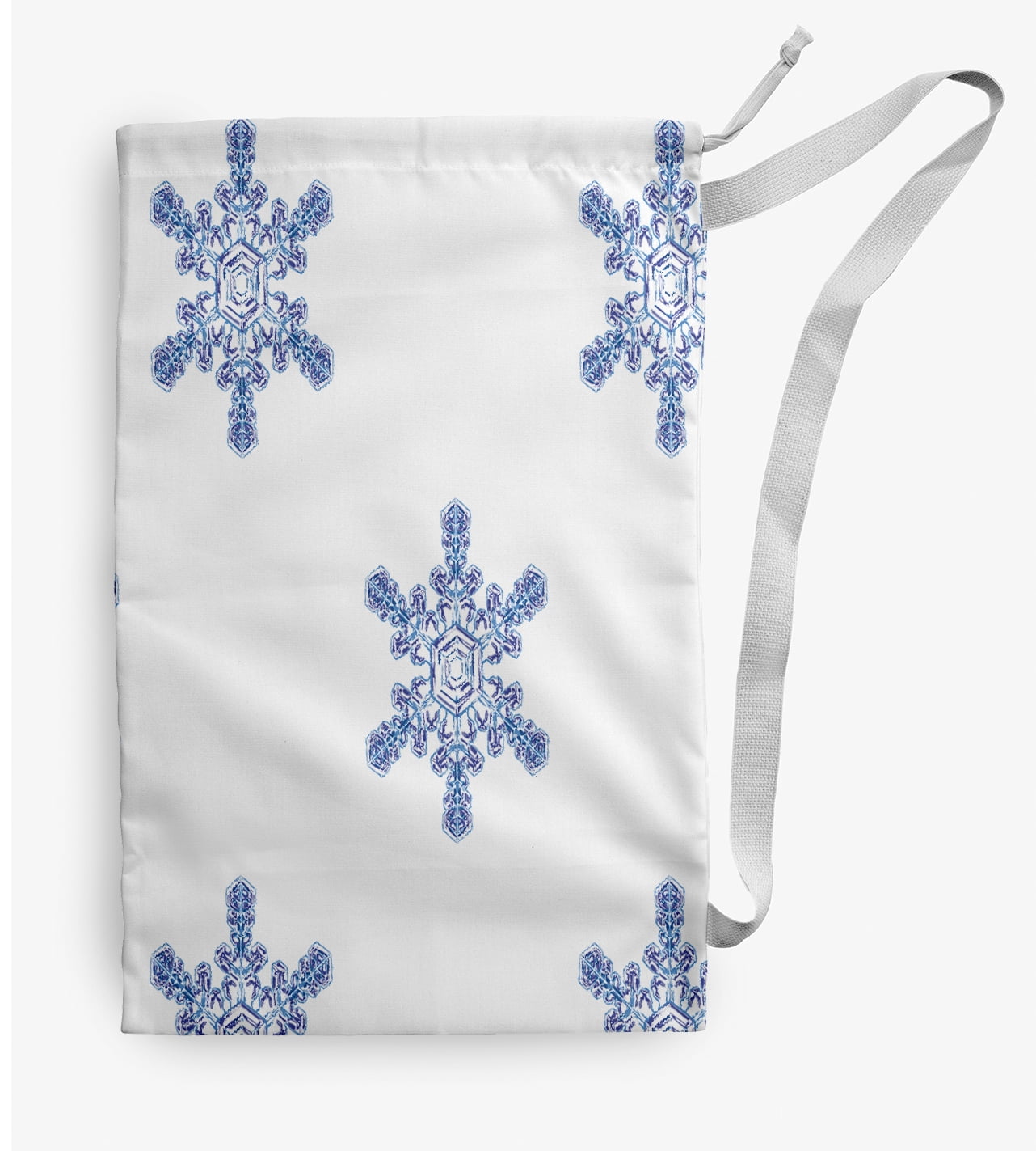 Simply Daisy Flurries 18 x 29 inch White Laundry Bag