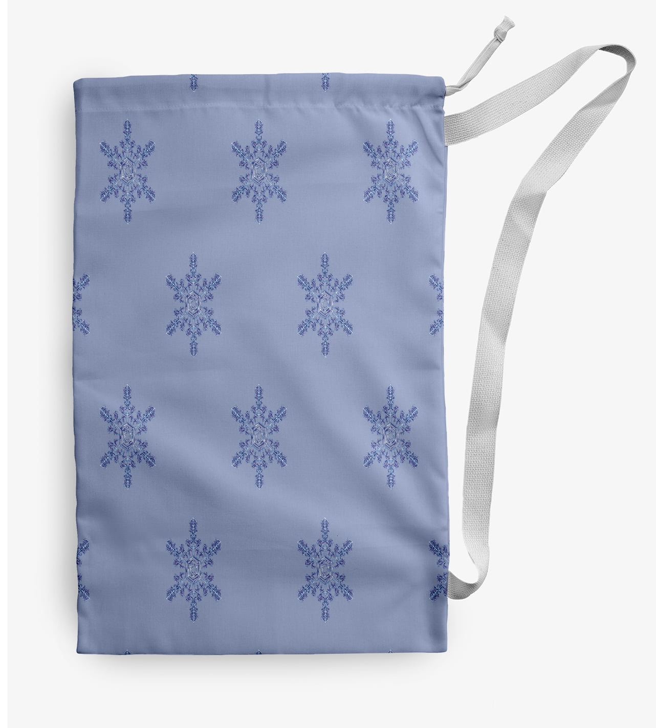 Simply Daisy Flurries 28 x 36 in Blue Laundry Bag