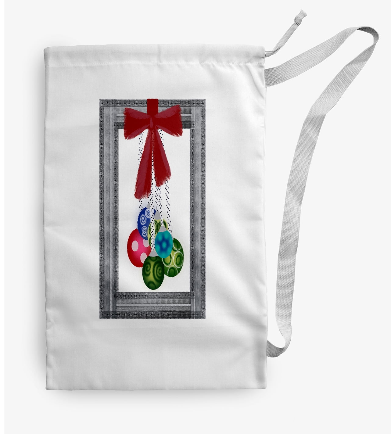 Simply Daisy Frame It Up 28 x 36 in Grey Laundry Bag