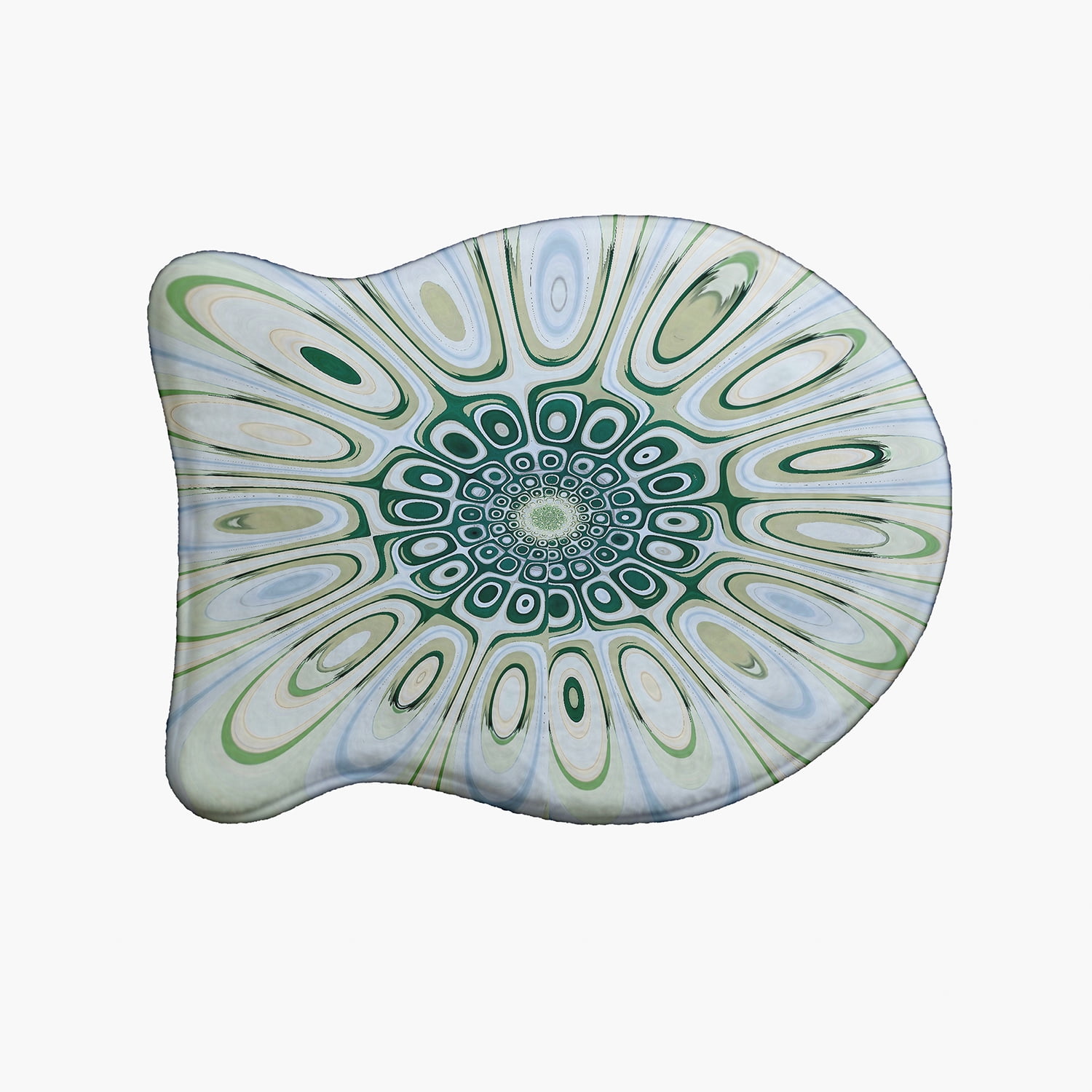 Simply Daisy Frog Pool Fish Shape Pet Feeding Mat for Cats