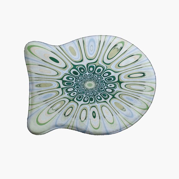 Simply Daisy Frog Pool Fish Shape Pet Feeding Mat for Cats