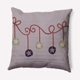 thumbnail image 1 of Simply Daisy Frosting Colored Sanddollar Ornaments Christmas Soft Spun Polyester Indoor/Outdoor Throw Pillow, 18" x 18", 1 of 3