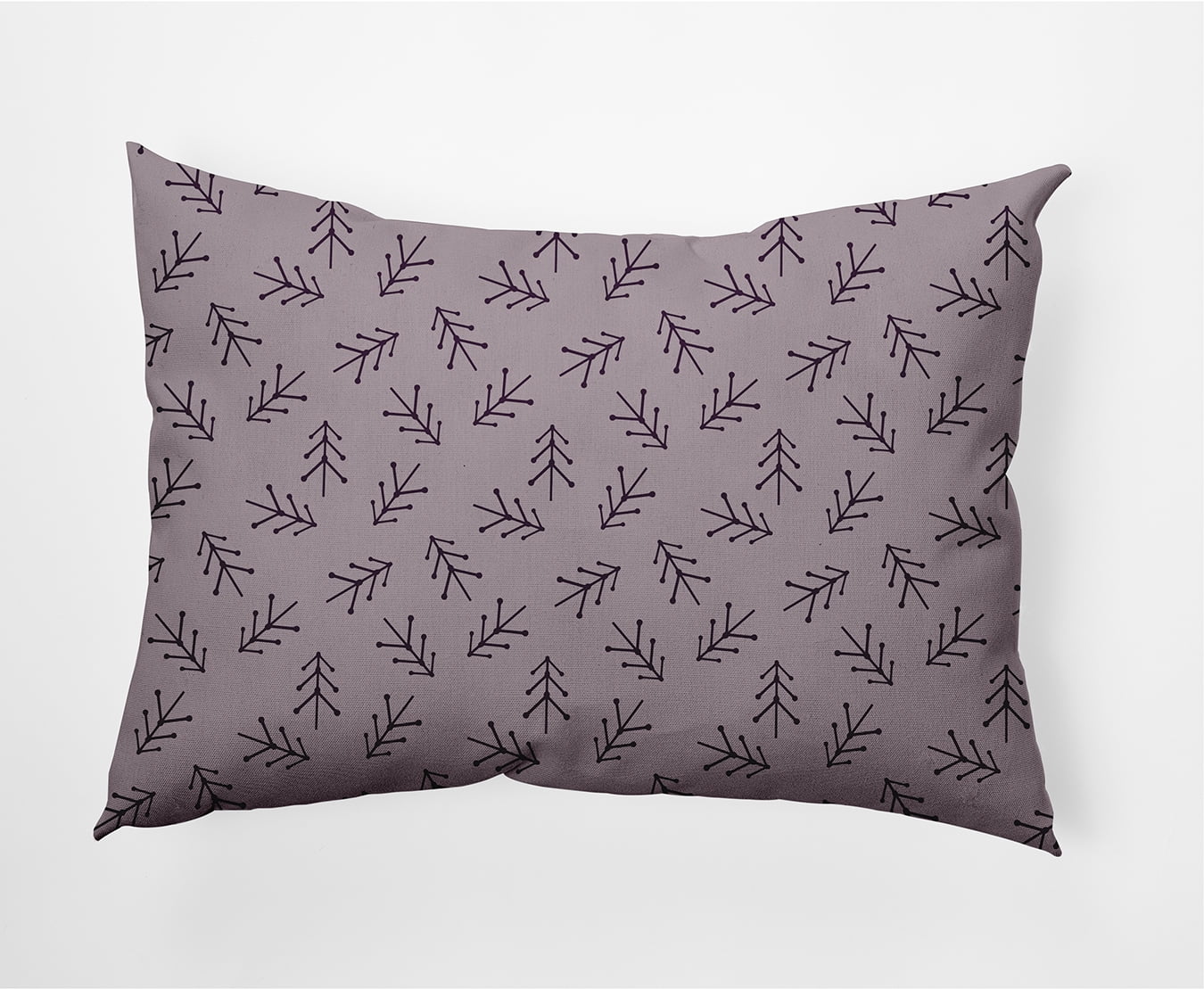 Simply Daisy Frosting Colored Scattered Trees Winter Soft Spun Polyester Decorative Throw Pillow, 14" x 20"