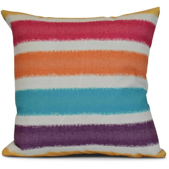 Simply Daisy, Fun in the Sun, Stripe Print Outdoor Pillow