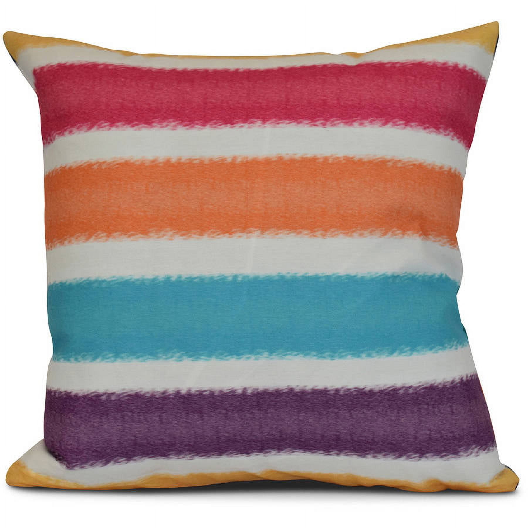 Simply Daisy, Fun in the Sun, Stripe Print Pillow
