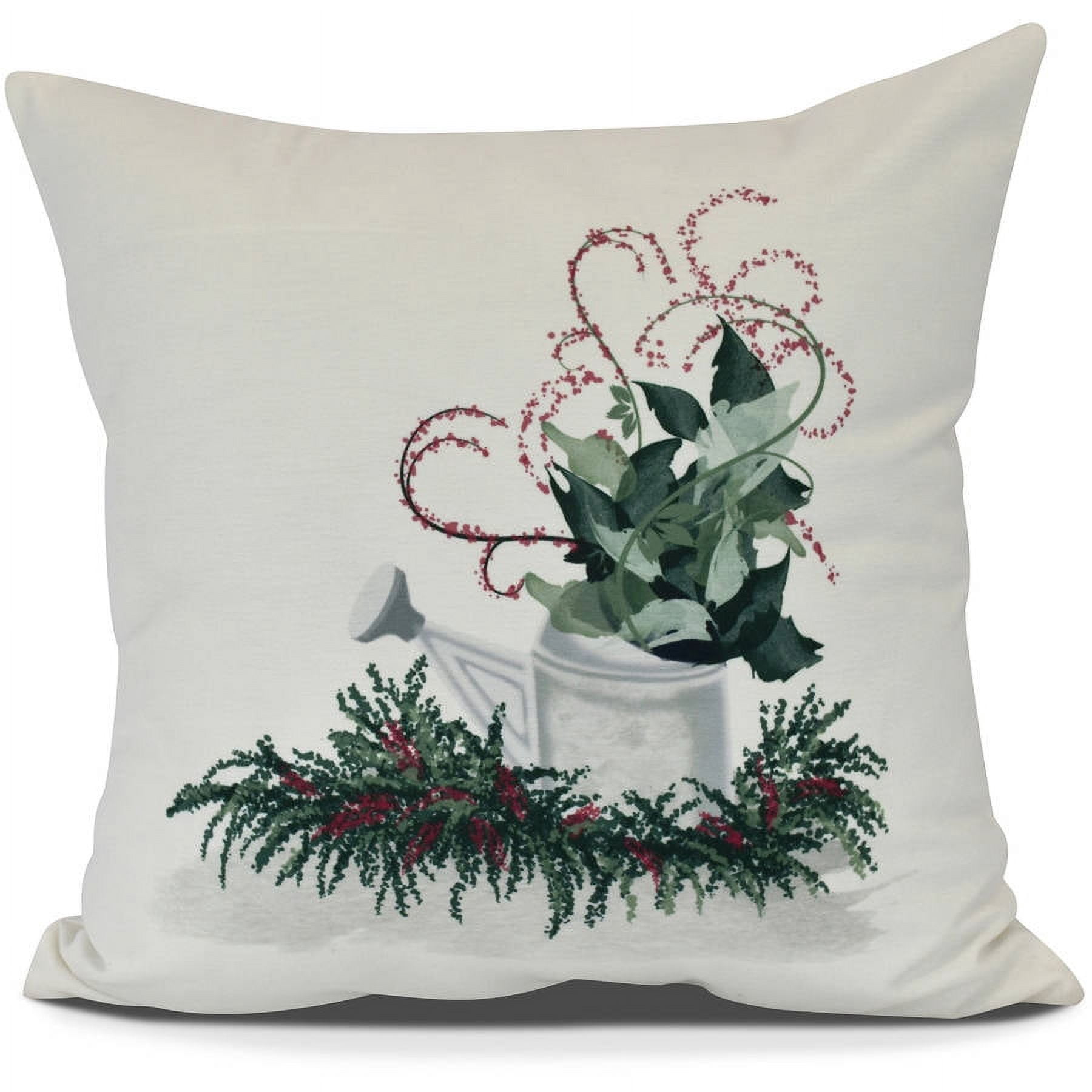 Simply Daisy, Gardener's Holiday Delight, Geometric Print Outdoor Pillow