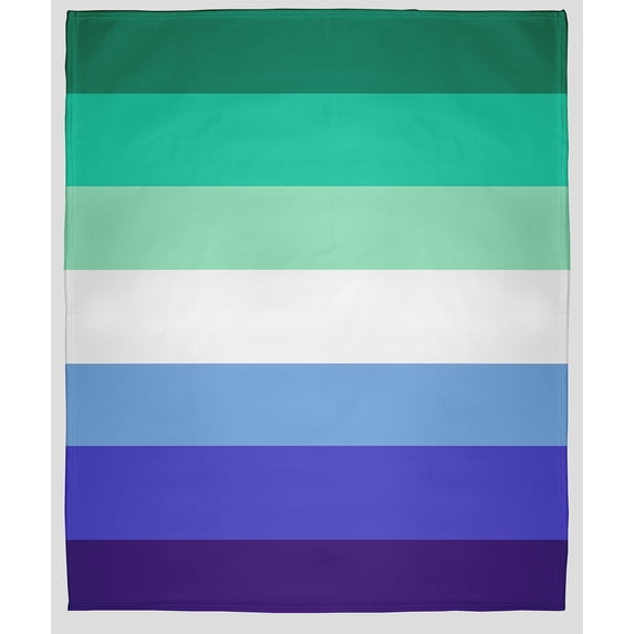 Simply Daisy Gay Pride Flag Throw Blanket, Multicolor, Small Throw