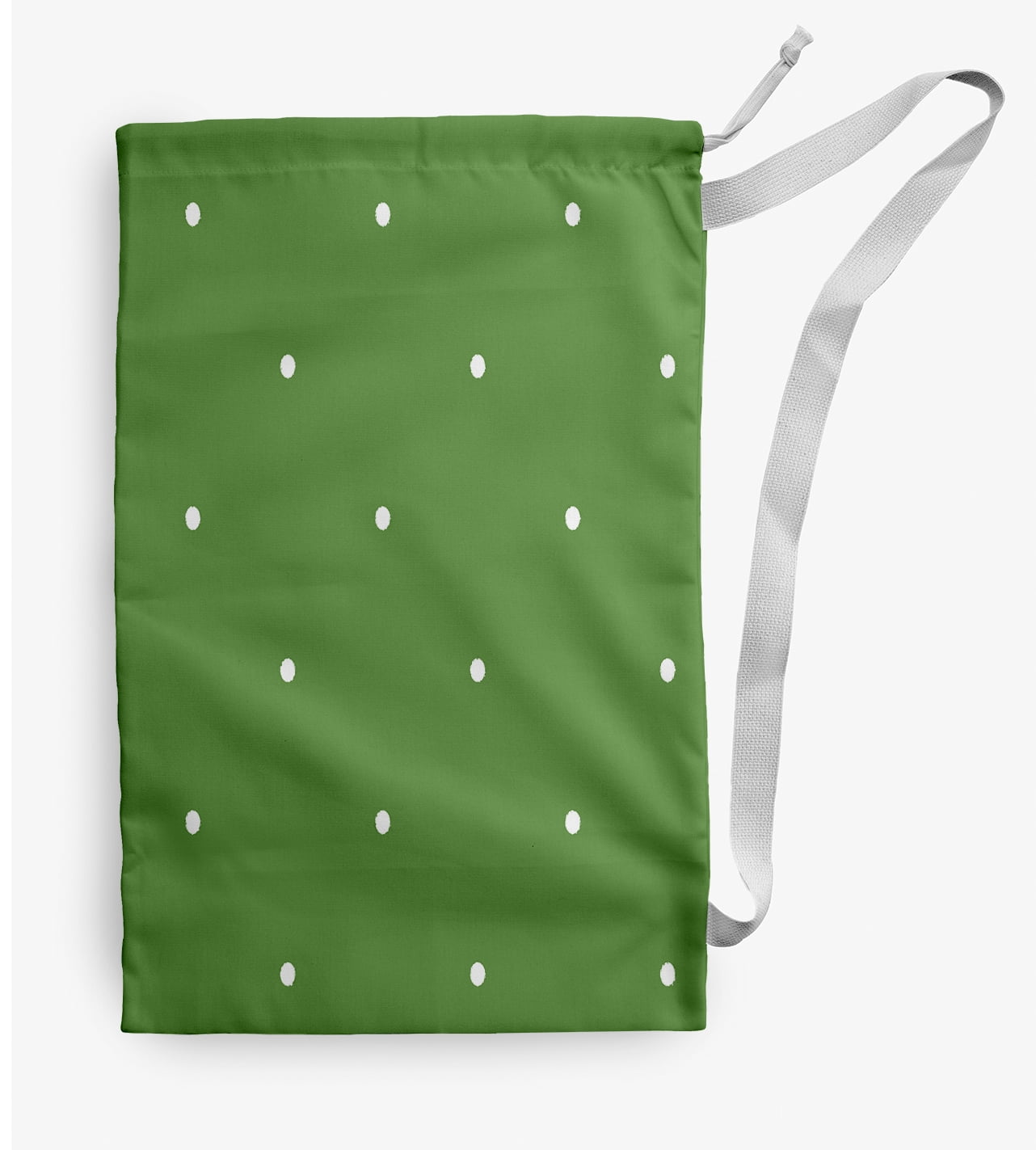 Simply Daisy Geometric 28 x 36 in Green Laundry Bag