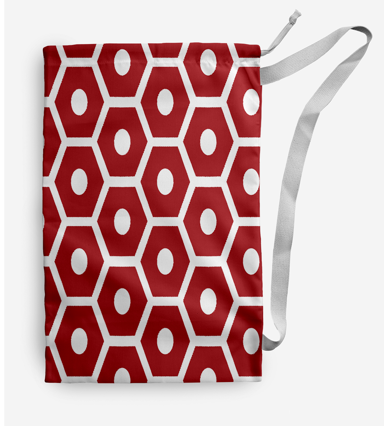 Simply Daisy Geometric 28 x 36 inch Coral Laundry Bag