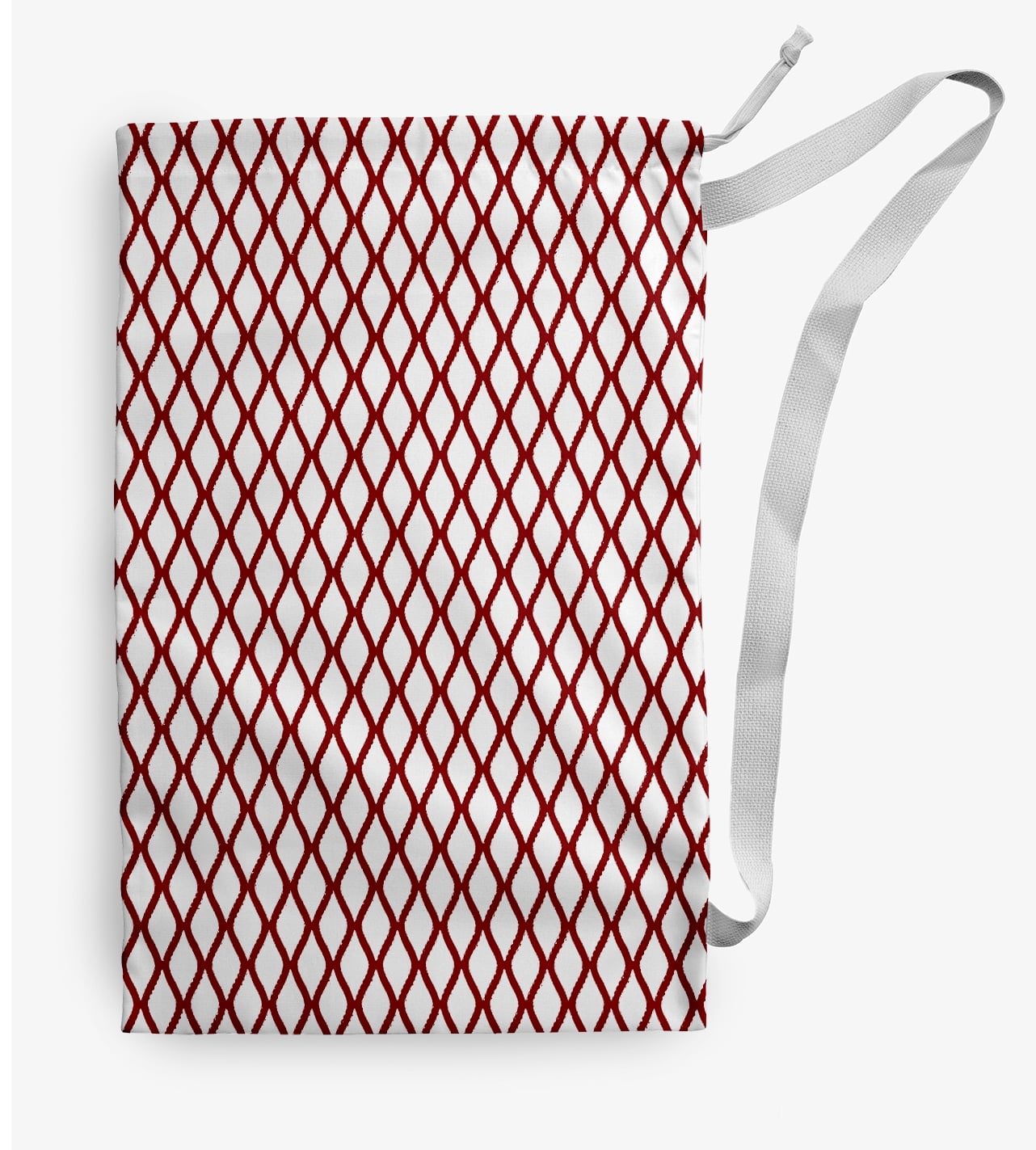 Simply Daisy Geometric 28 x 36 inch Red Laundry Bag