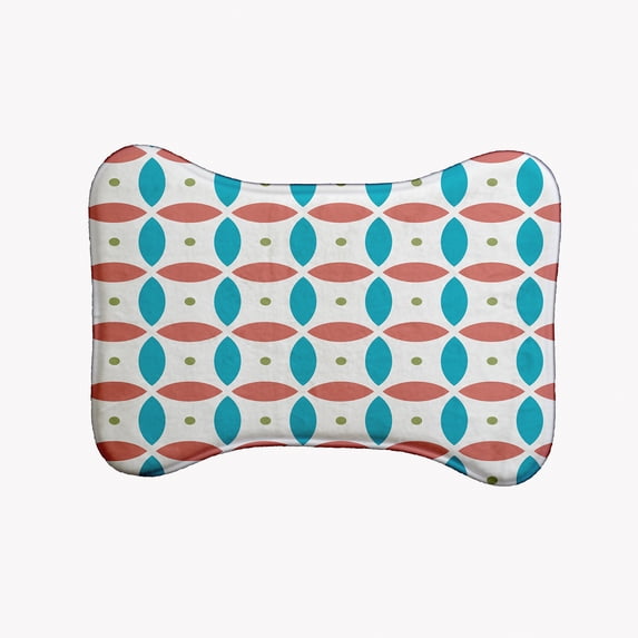 Simply Daisy Geometric Bone Shape Pet Feeding Mat for Dogs