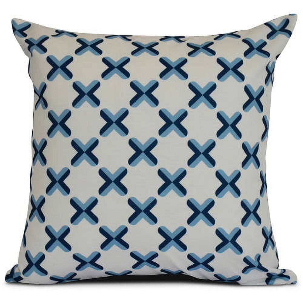 Simply Daisy, Geometric, Criss Cross Outdoor Pillow
