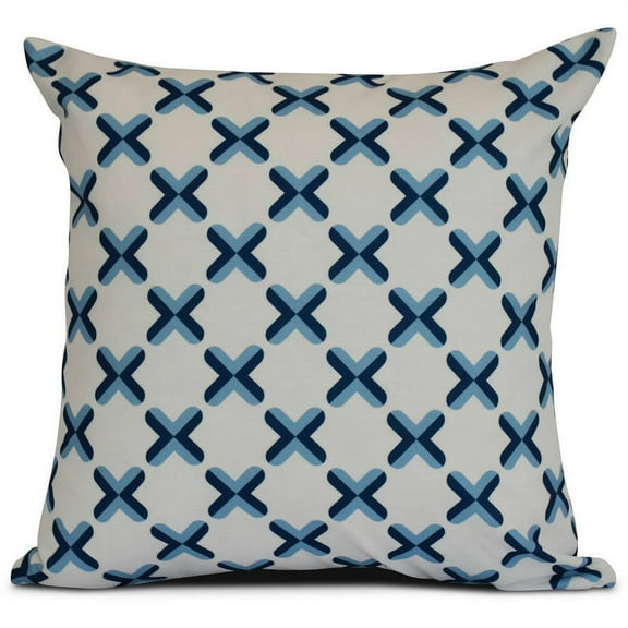 Simply Daisy, Geometric, Criss Cross Outdoor Pillow