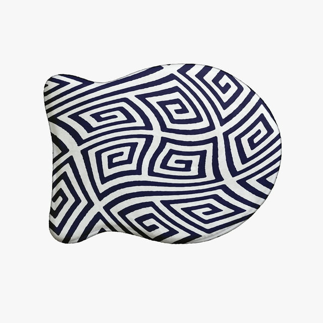 Simply Daisy Geometric Fish Shape Pet Feeding Mat for Cats