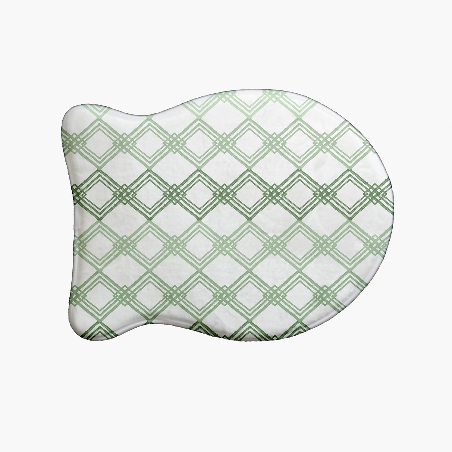 Simply Daisy Geometric Fish Shape Pet Feeding Mat for Cats