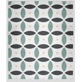 thumbnail image 1 of Simply Daisy Geometric Fleece Throw Blanket, Pepper, Small Throw, 1 of 4